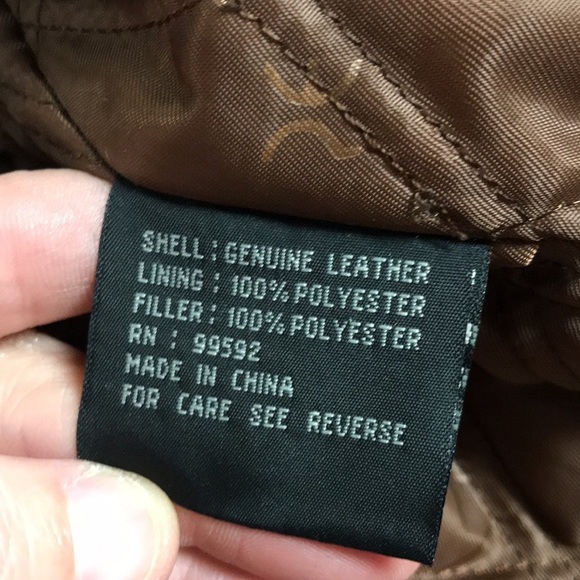 Perry Ellis America Tan Suede/Leather Jacket - Picture 12 of 16